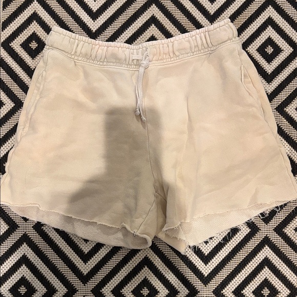 Cotton Citizen Cream Women's Shorts - Picture 1 of 7